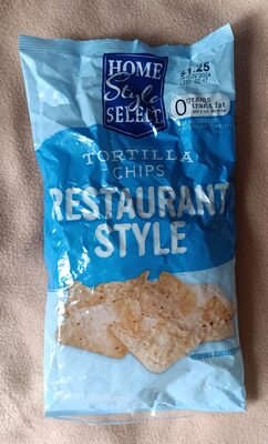 Restaurant style tortilla chips