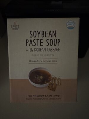 Soybean Paste Soup with Korean Cabbage