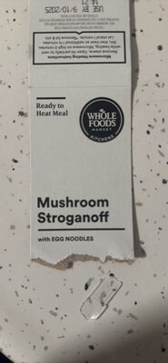 Mushroom Stroganoff with Egg Noodles