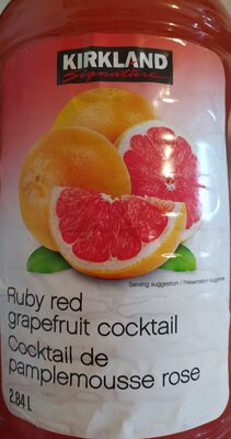 Ruby red grapefruit cocktail