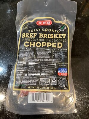 Fully Cooked Beef Brisket Chopped