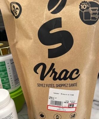 Isolate biscuit et creme