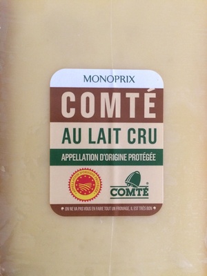 Comté Au Lait Cru (34 % MG)