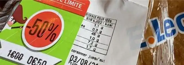 Pain bagnat nutrition facts table