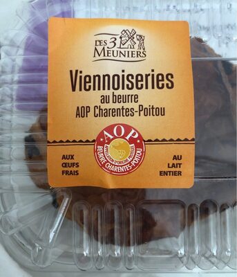 Pain au chocolat les 3 meuniers front packaging