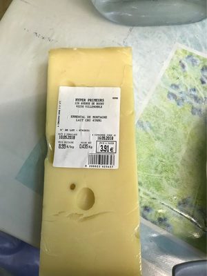 Emmental de montagne front packaging