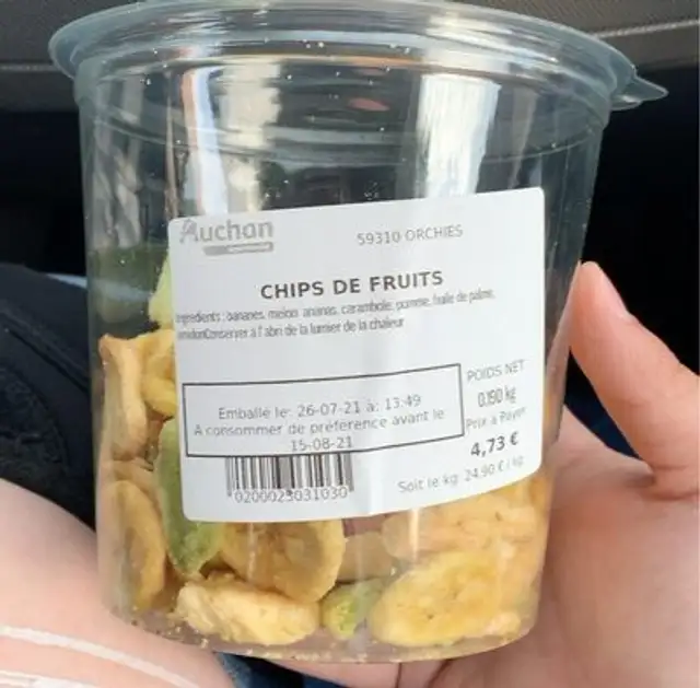 Chips de fruits