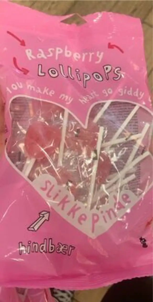 Raspberry lollipop