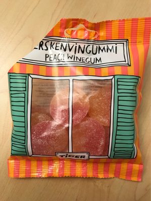 Peach winegum