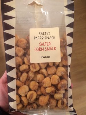 Salted corn snack