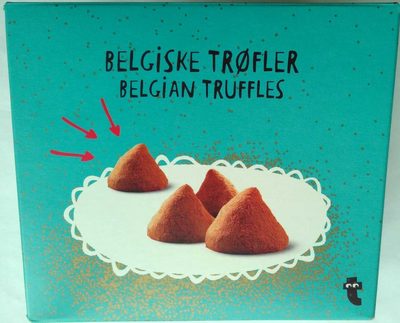 Belgiske Trøfler front packaging