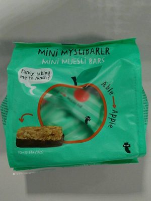 Mini muesli bars apple