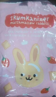 Marshmallow rabbits - White Chocolate and strawberry flavour