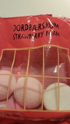 Strawberry foam front packaging