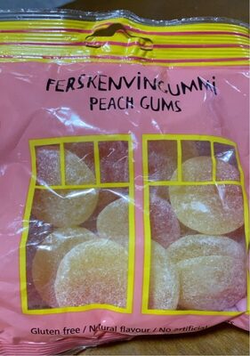 Peach gums front packaging