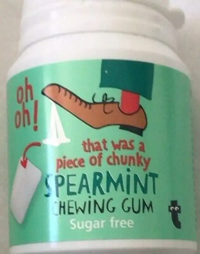 spearmint chewing gum