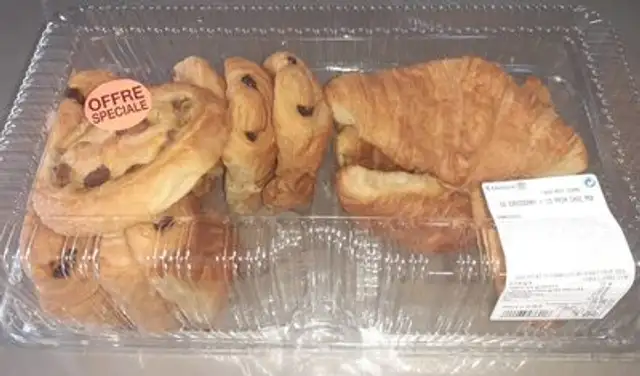10 croissants + 10 pains choc AOP