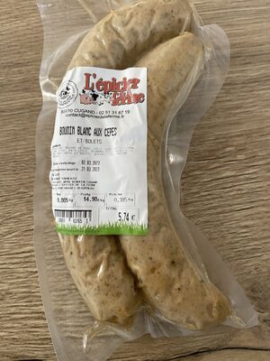 Boudins blancs aux cèpes