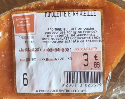 Mimolette extra vieille