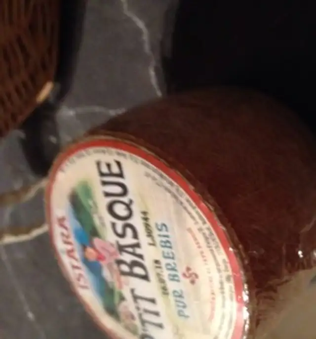 P'tit basque pur brebis ingredients label