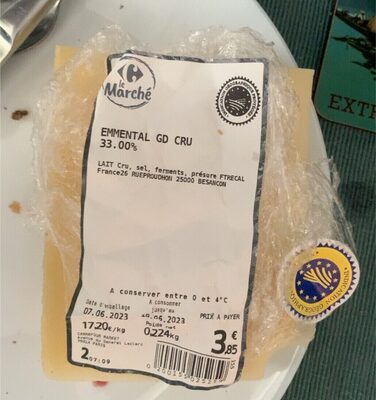 Emmental GD Cru 33.00%