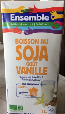 Boisson au soja goût vanille