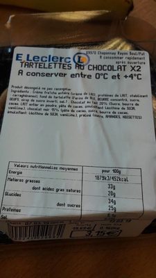 Tartelettes chocolat