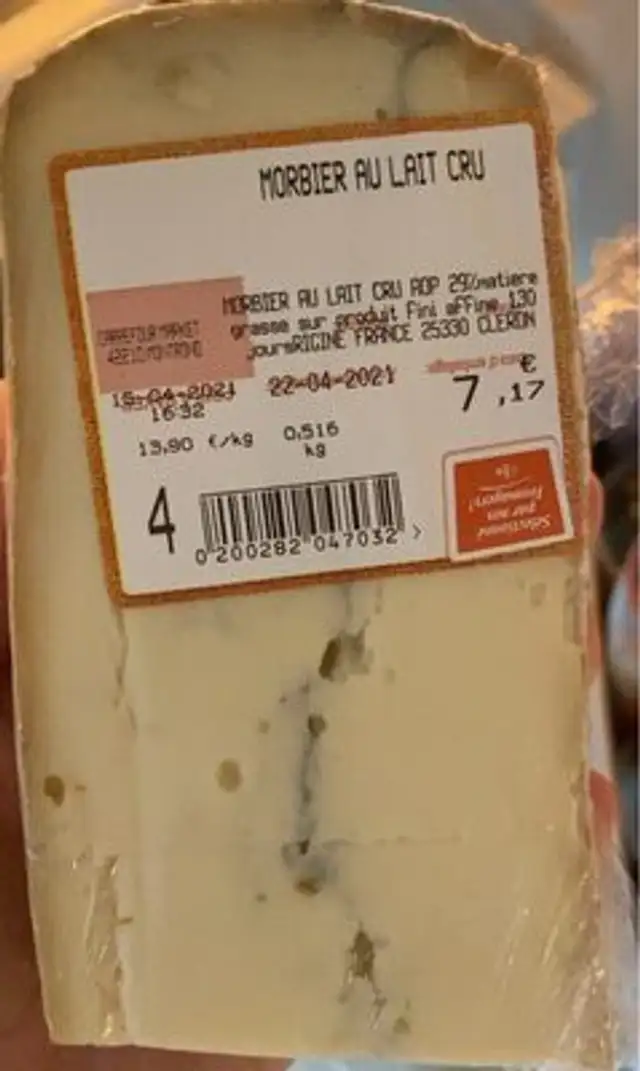 Morbier au lait cru