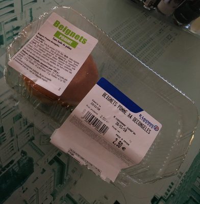 Beignets pomme x4 decongeled