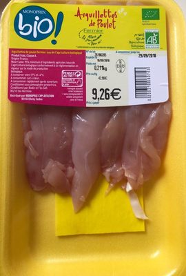 Aigulettes de poulet