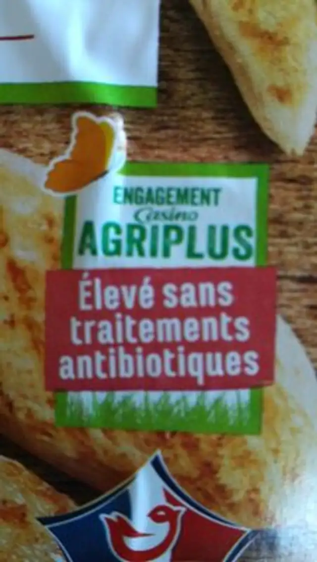 Aiguillettes de poulet blanc ingredients label
