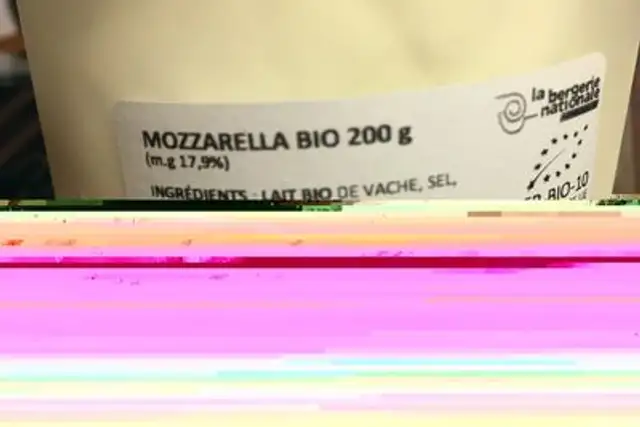 Mozzarella Ottanta ingredients label