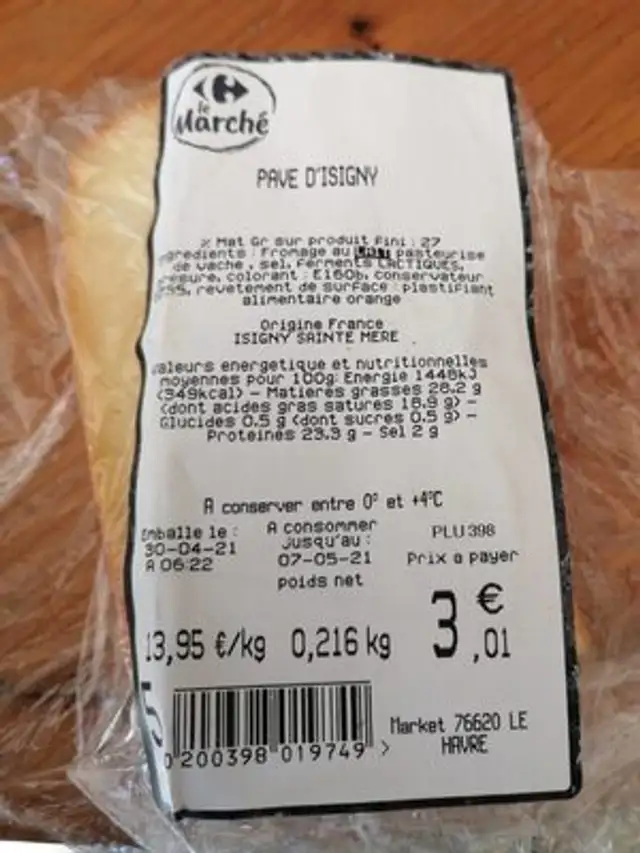 Pavé d'isigny