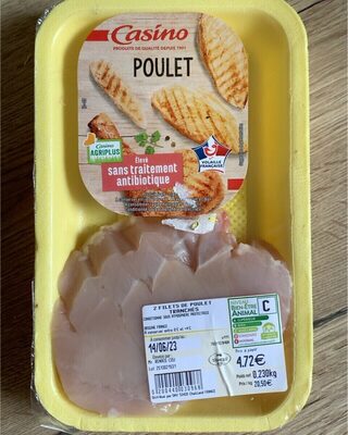 Filet de poulet tranché