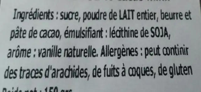 Lapin avec voiture ingredients label