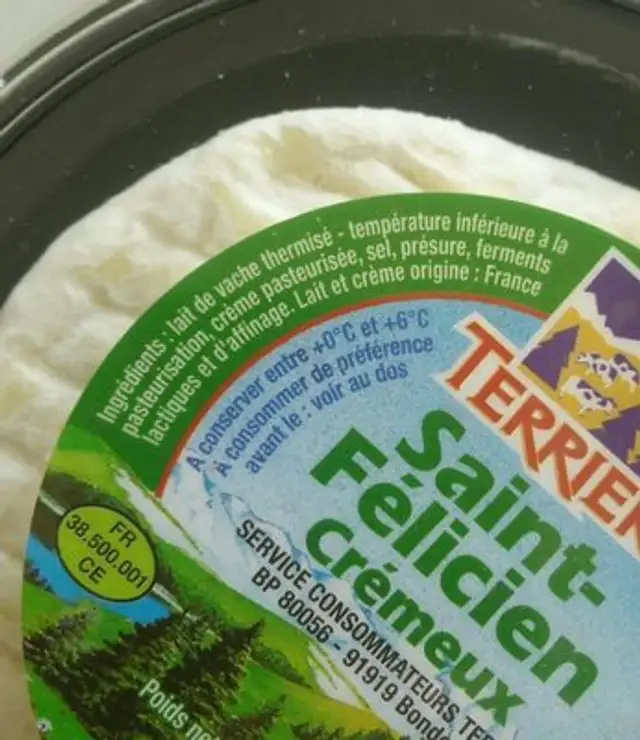 Saint Félicien crémeux ingredients label