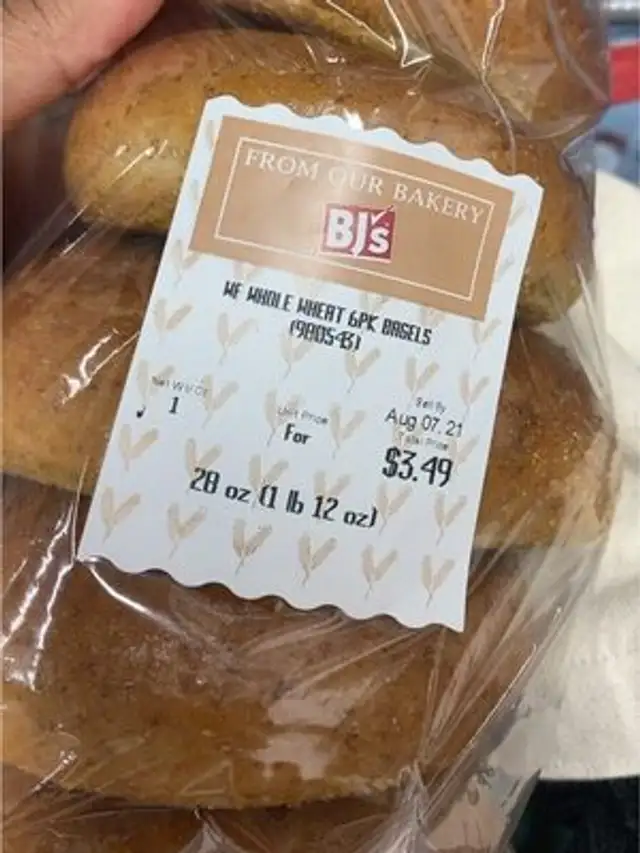 WF wholw wheat 6pk bagels