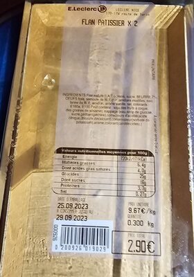Flan pâtissier