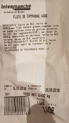 Pain de seigle front packaging