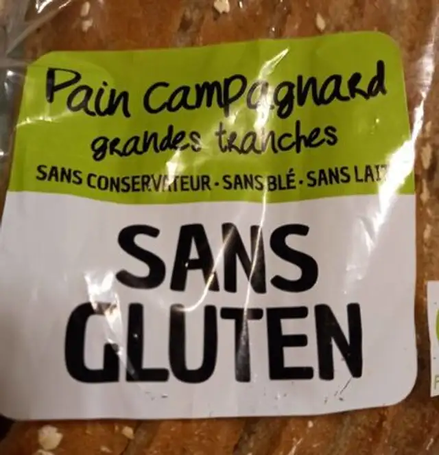 Pain campagnard sans gluten