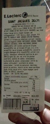 Pizza st jacques 30 cm