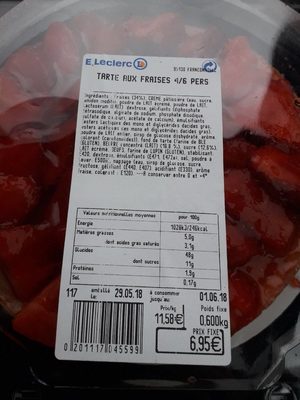 Tarte aux Fraises 4/6 personnes