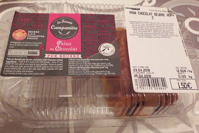 Pain chocolat beurre AOP