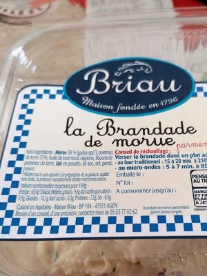 Brandade de morue front packaging