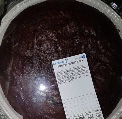 Moelleux chocolat front packaging