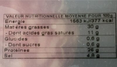 Rosette suchel nutrition facts table