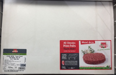Steaks hachés front packaging