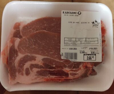 Côte de porc échine × 2