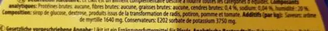 Likit blueberry ingredients label