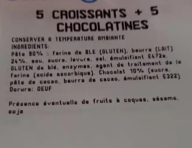 Croissants et Chocolatines